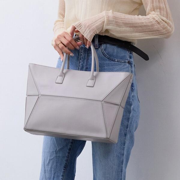 【TREASURE TOPKAPI】 ジオメトリック ショルダー付 トートバッグ