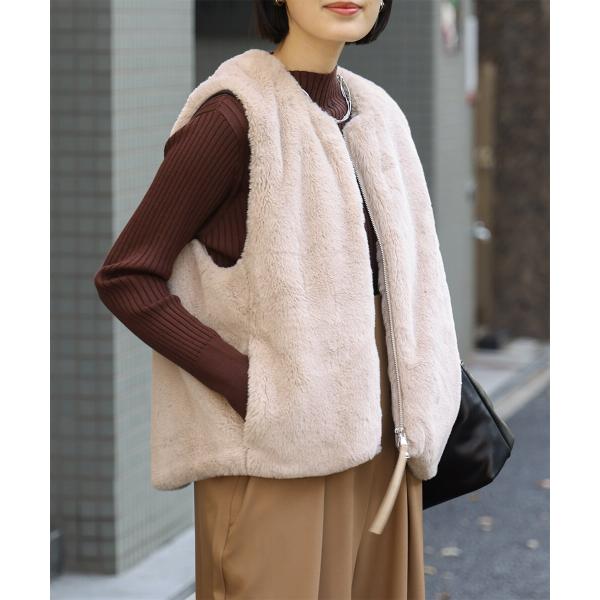 フェイクシープファーベストショート