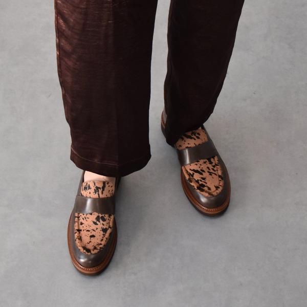 PASCUCCI◆3.7cmヒール◆レザーベーシックローファー