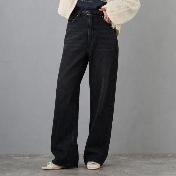 ハイライズストレートデニムパンツ