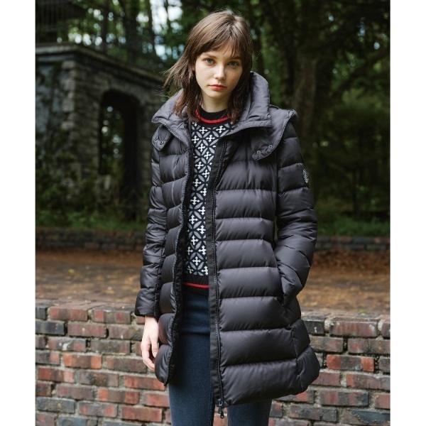 【大人百花冬号掲載 モデル美香さん着用】ホワイトグースダウンドレスコート