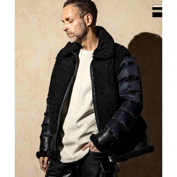 C DIEM ムートングリズリーディフォメーションキルトジャケット