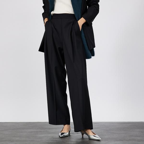 【セットアップ対応】ウールトロ2タックストレートパンツ