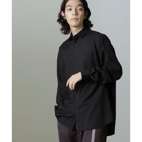ビッグドレープシャツ　長袖