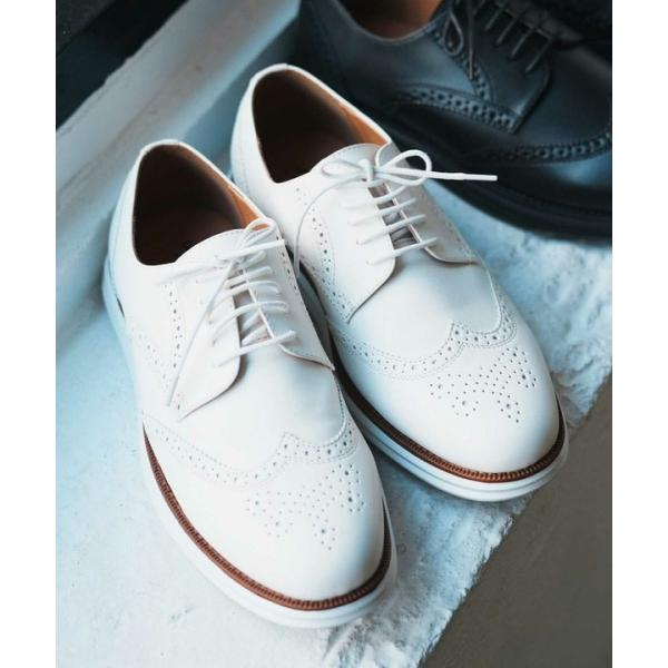 【EFFORTLESS/エフォートレス】フェイクレザーウイングチップスニーカー