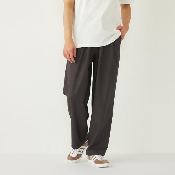 SHIPS Colors:〈洗濯機可能〉TR テーパード ワイド トラウザーズ（セットアップ可能）◇