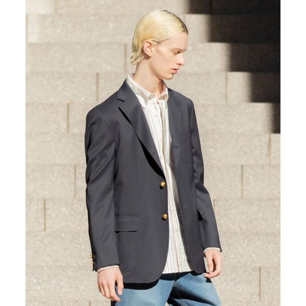 “最初の一着“に選ばれる理由【 1st BLAZER】ウールポリエステル ライトギャバ ブレザー /