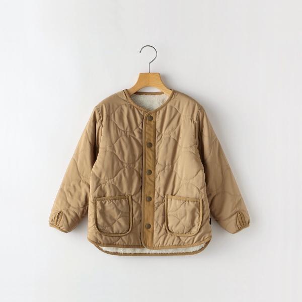 SHIPS KIDS:80〜90cm / 〈手洗い可能〉ボア×キルティング リバーシブル ブルゾン