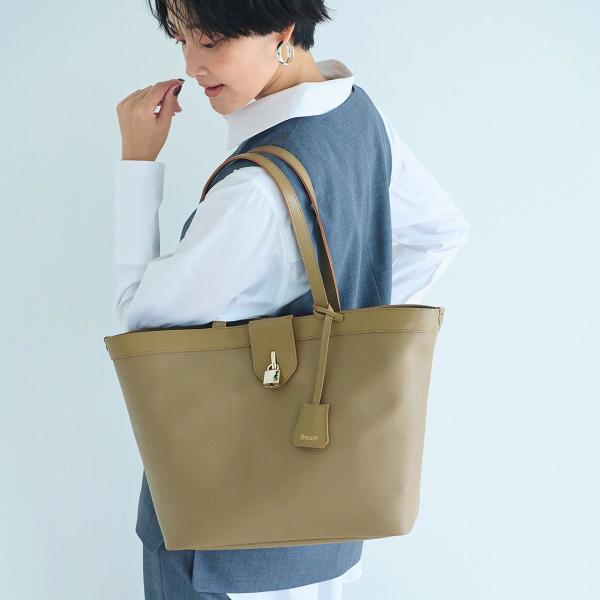 RIPPLE LOCK  リプルロック レザーコンビ トート バッグ