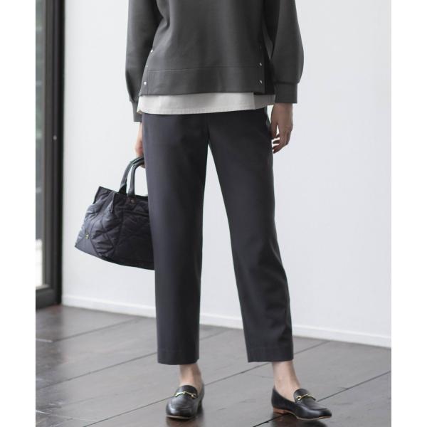 【洗える】PLAIN WEAVE トロ  テーパード パンツ