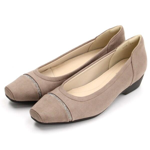 スクエアトゥソフトパンプス