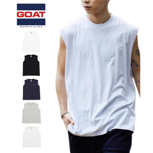 【GOAT】NO SLEEVE TEE 7oz (ノースリーブTシャツ7オンス)