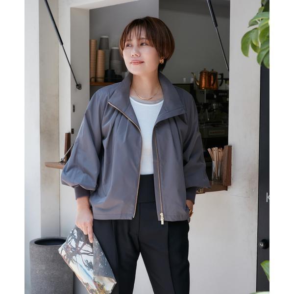 《大きいサイズ》ほろ甘無重力ブルゾン《Stylist望月律子コラボ》