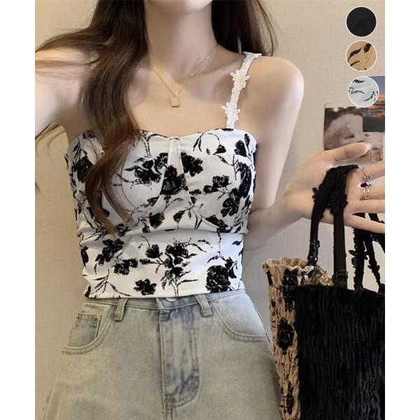 パッド付きキャミソールバックシャーリング