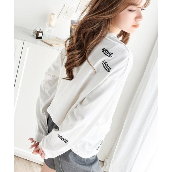 《Javaジャバコラボ》散りばめられたロゴ刺繍がトレンド感満載。コットン100%長袖プルオーバー