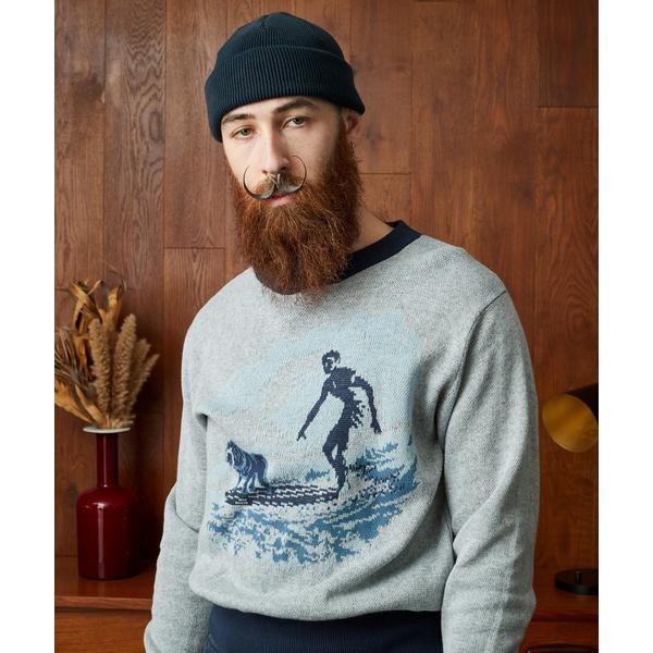 50S LS KNIT SURF BULL／サーフブル ニット