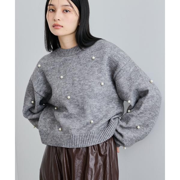 【WEB/ルミネ店限定】パールボタンニットプルオーバー