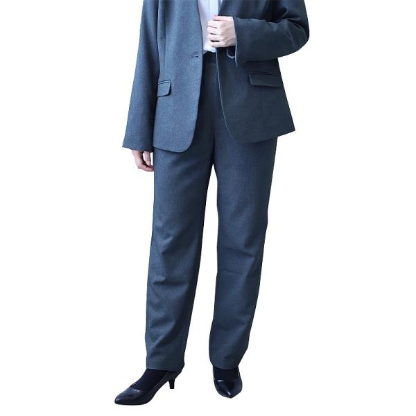 【大きいサイズ】【アンチピリング】 ウール調 ツイル ストレートパンツ