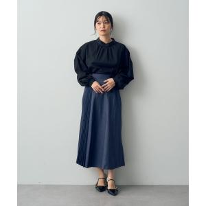 デニムライクプリーツMIXスカートの詳細画像5