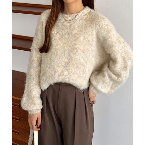 callautia　シャギーショートニット
