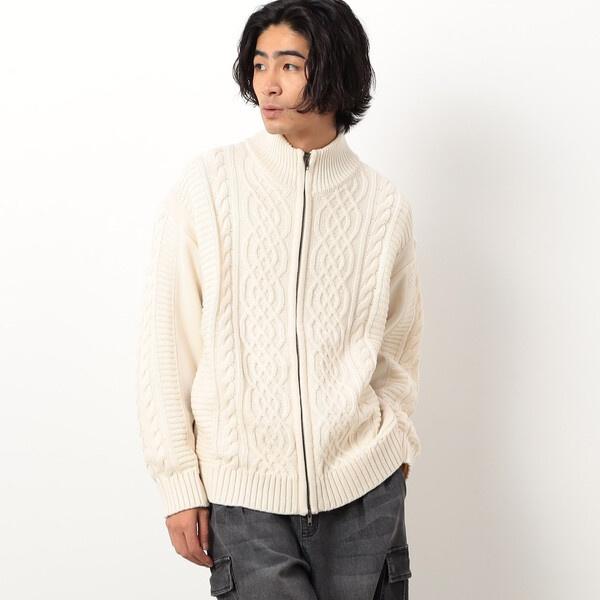 ニット×スエードタッチダンボール ドライバーズニット