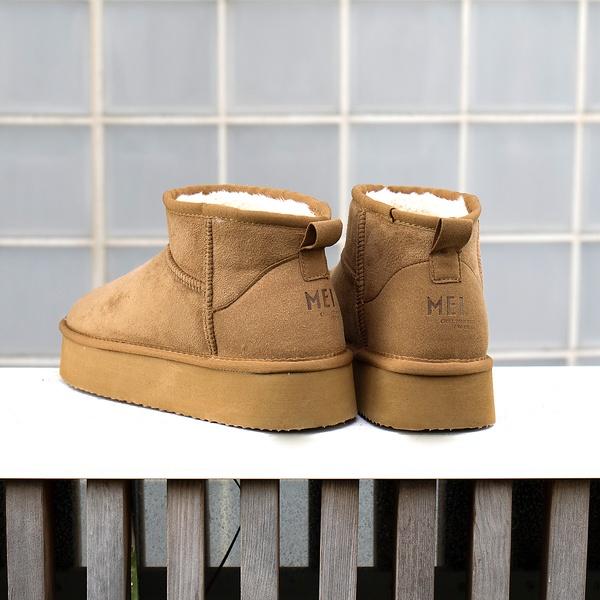 ●【MEI(メイ)】ムートン厚底ブーツ
