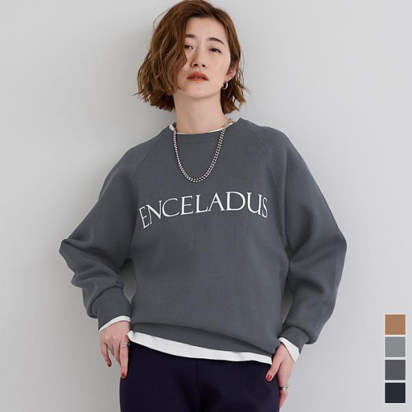 スウェットライクロゴニット