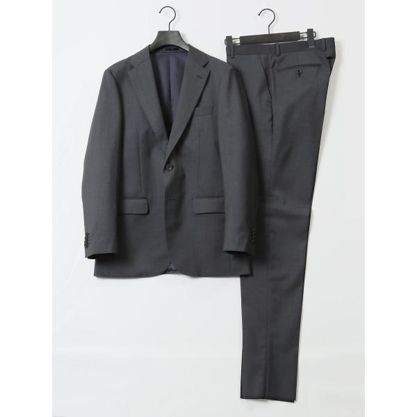 【マルゾット ウール100%】アレキサンダージュリアン 2ボタン2ピース セットアップスーツ グレー