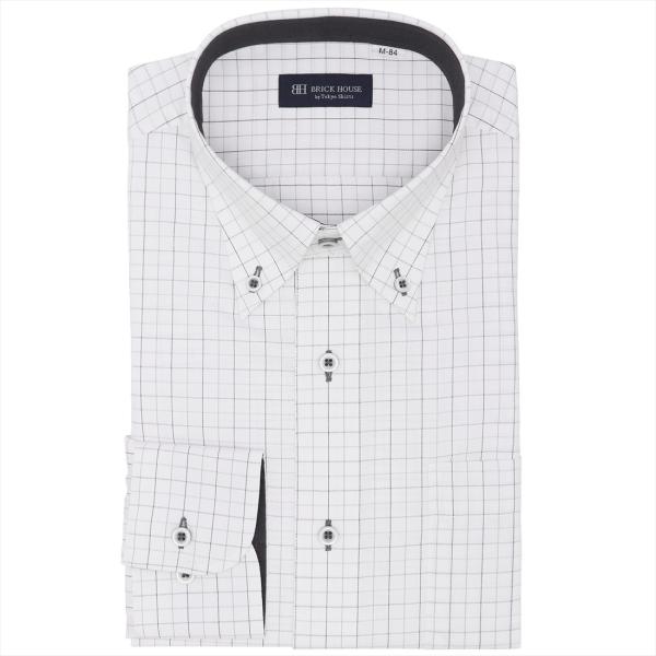 ボタンダウンカラー 長袖 形態安定 ワイシャツ