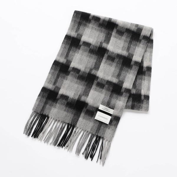 【ex/tra】アラカルトチェック カシミヤマフラー