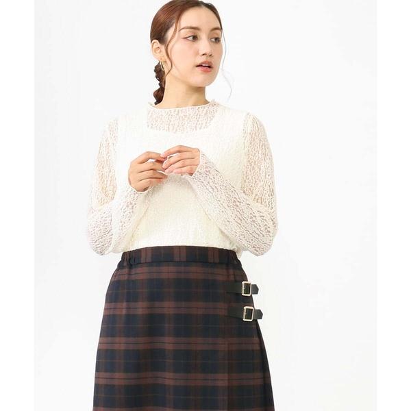 【大きいサイズ】ストレッチレーストップス