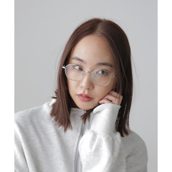 細フレームサングラス