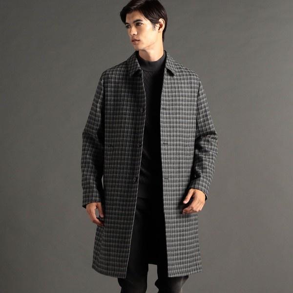 【ex/tra】PAULO DE OLIVEIRA カラーガンクラブチェックバルカラーコート