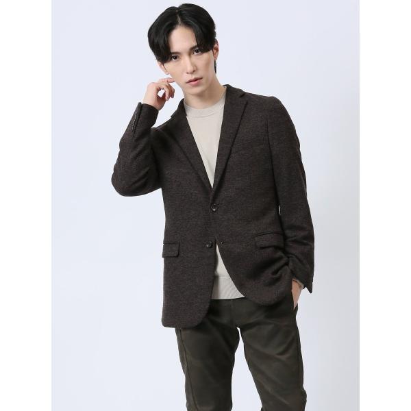 レノマ オム ストレッチニット 2ボタンジャケット こげ茶