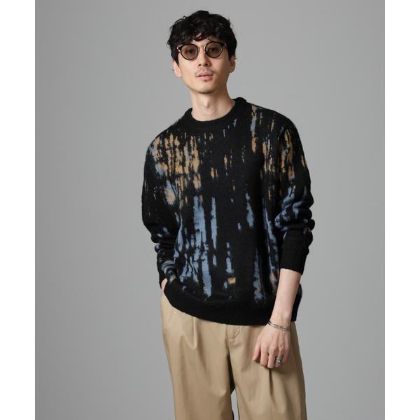 ペイントグラデーションモヘヤライクニット