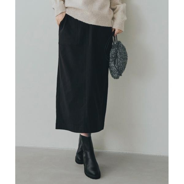 裏起毛ハイパーヘリンボーンタイトスカート