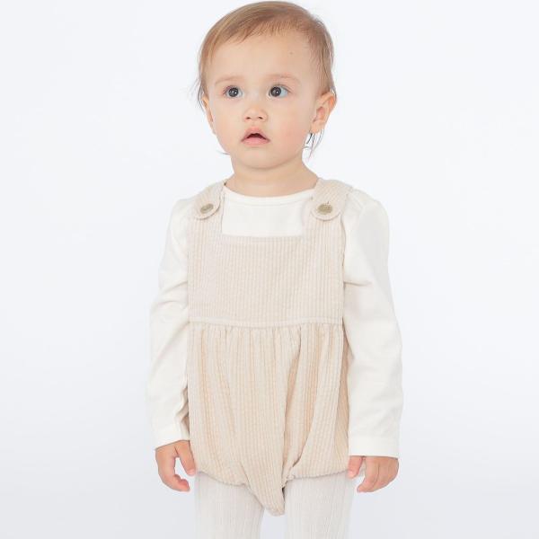 SHIPS KIDS:80〜90cm / コーデュロイ オーバーオール ロンパース
