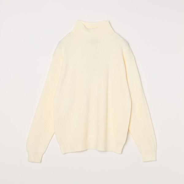 SHIPS Colors:〈洗濯機可能〉畔編み ハイネック ニット