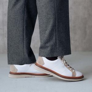 LANVIN en Bleu ブロックチェックエンボスレザードライビングシューズ