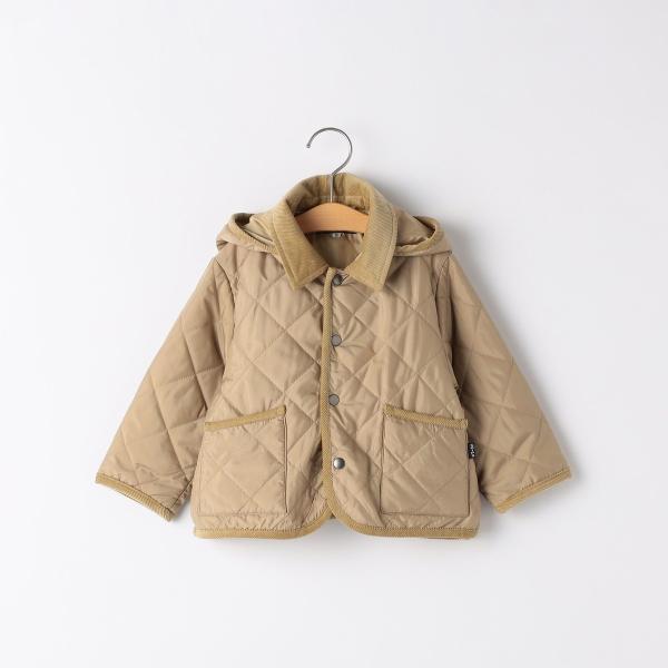 SHIPS KIDS:80〜90cm /〈多機能/洗濯機可能〉キルト フード ジャケット