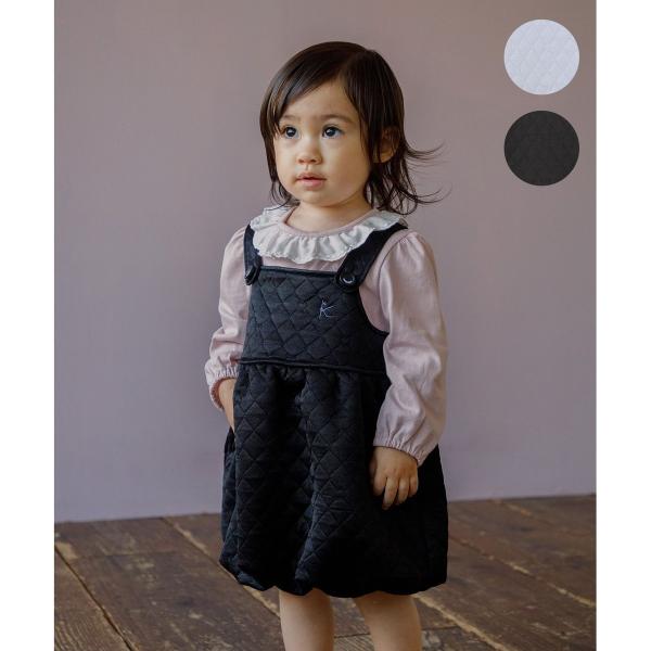 【80-100cm】ハートキルト ジャンスカ