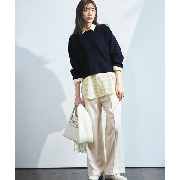 【BAILA12月号掲載・貴島明日香さんコラボ】ハイカットリターン ワイドパンツ