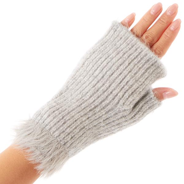 シャギー切替えショートアームカバー