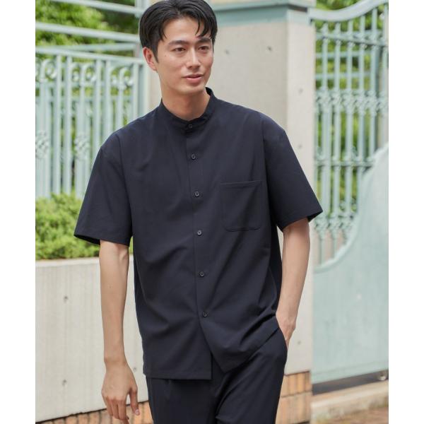 【セットアップ対応】Reflax(R) リラックスバンドカラーシャツ