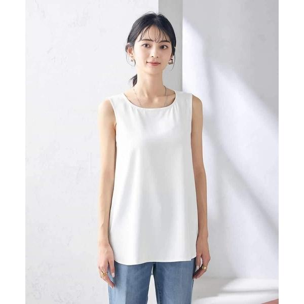ラウンドヘムロングタンクトップ
