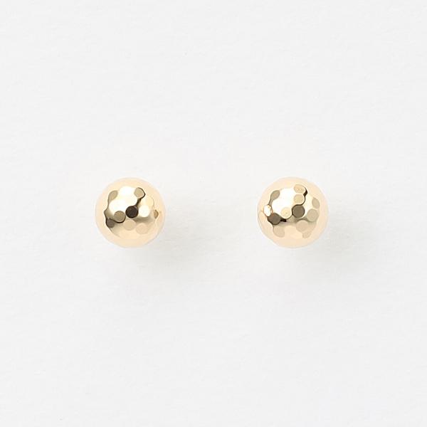 K10 イエローゴールド ピアス（3mm）