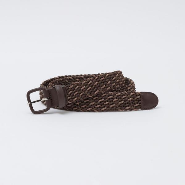 【SHIPS別注】 L’AIGLON: 手編み メランジ メッシュ ベルト