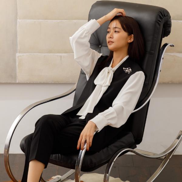 【web別注】3点セット/ジレ×パンツ×ブラウス/ セットアップ/洗える/七五三/セレモニー