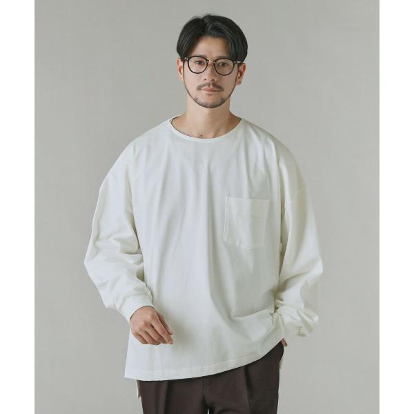 日本製VORTEX8オンス（MVS天竺）サイドスリットAライン長袖Tシャツ