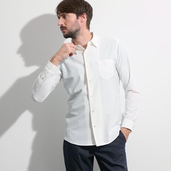 シアーマイクロチェックシャツ